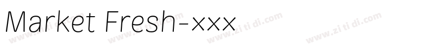 Market Fresh字体转换